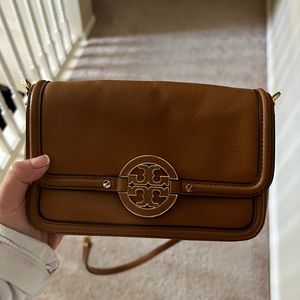Tory Burch Tan Leather Crossbody Bag